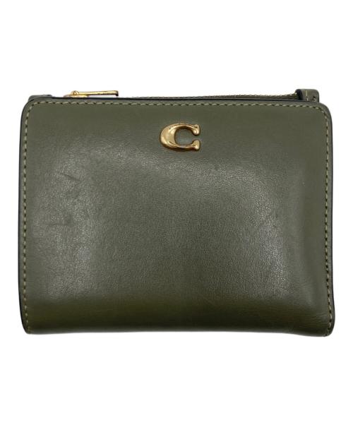COACH（コーチ）COACH (コーチ) COACH 2つ折り財布 オリーブの古着・服飾アイテム
