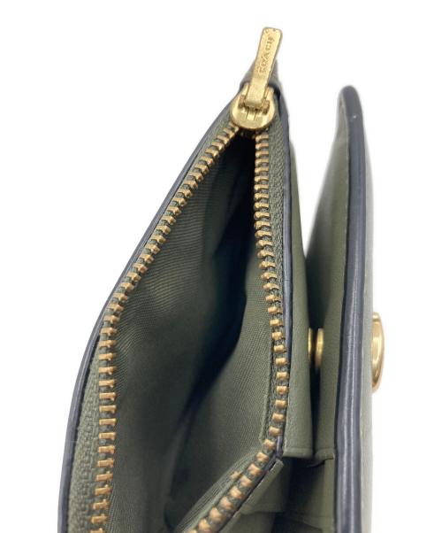 COACH（コーチ）COACH (コーチ) COACH 2つ折り財布 オリーブの古着・服飾アイテム