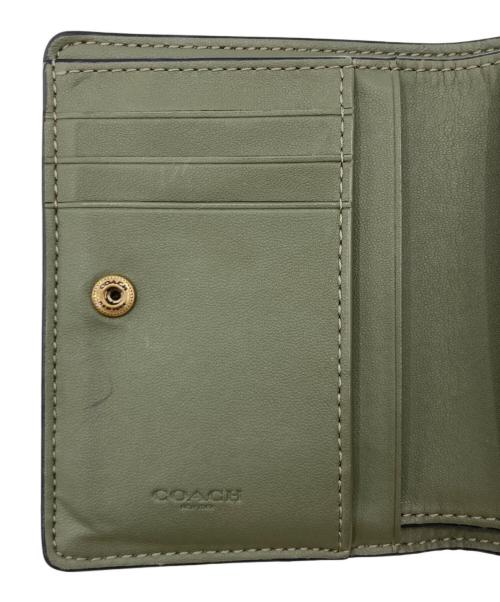 COACH（コーチ）COACH (コーチ) COACH 2つ折り財布 オリーブの古着・服飾アイテム