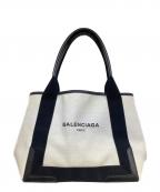 BALENCIAGAバレンシアガ）の古着「ハンドバッグ」｜ブラック×アイボリー