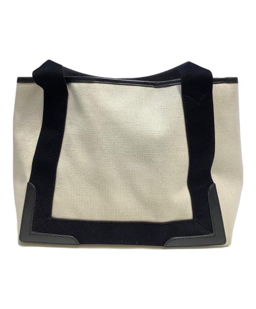 BALENCIAGA（バレンシアガ）BALENCIAGA (バレンシアガ) ハンドバッグ ブラック×アイボリーの古着・服飾アイテム