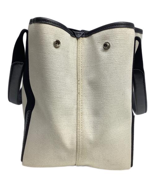 BALENCIAGA（バレンシアガ）BALENCIAGA (バレンシアガ) ハンドバッグ ブラック×アイボリーの古着・服飾アイテム