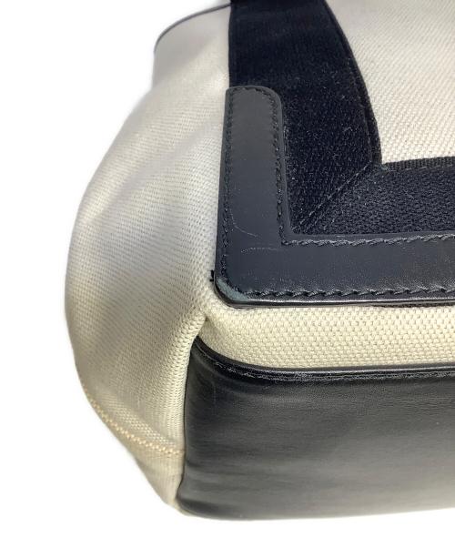 BALENCIAGA（バレンシアガ）BALENCIAGA (バレンシアガ) ハンドバッグ ブラック×アイボリーの古着・服飾アイテム