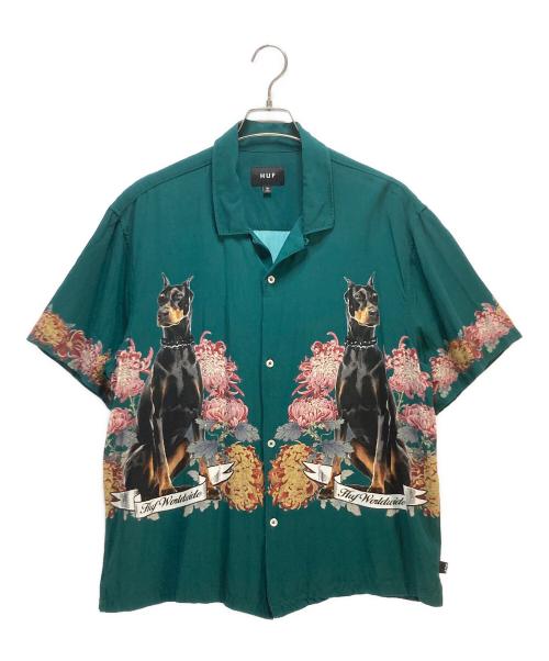 HUF（ハフ）HUF (ハフ) BEST BOYS SS RESORT SHIRT グリーン サイズ:Mの古着・服飾アイテム