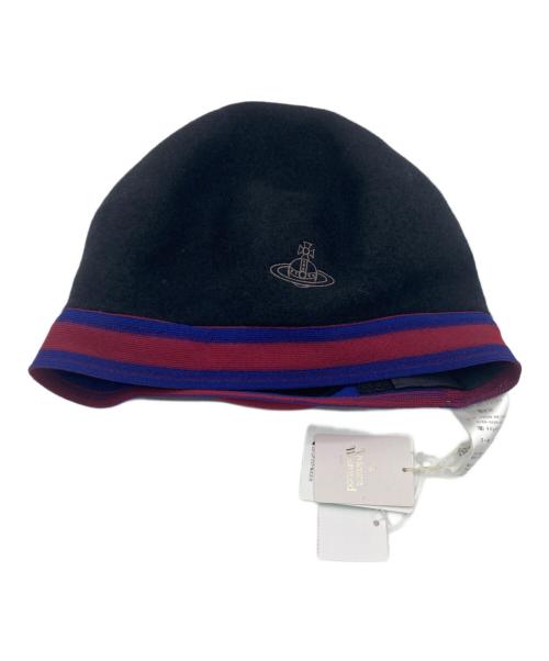 Vivienne Westwood（ヴィヴィアンウエストウッド）Vivienne Westwood (ヴィヴィアンウエストウッド) ベレー帽 ブラック 未使用品の古着・服飾アイテム