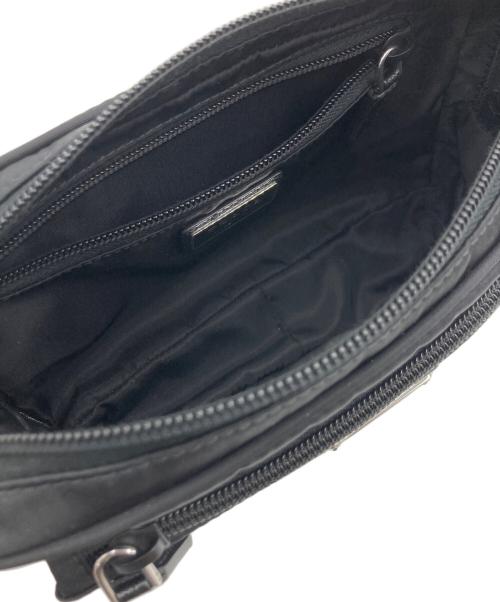 PRADA（プラダ）PRADA (プラダ) PRADA Re-Nylon xサフィアーノレザー ベルトバッグ ブラックの古着・服飾アイテム