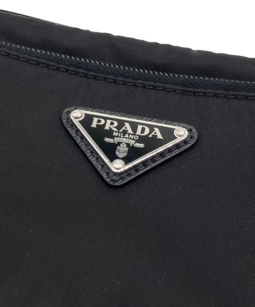 PRADA（プラダ）PRADA (プラダ) PRADA Re-Nylon xサフィアーノレザー ベルトバッグ ブラックの古着・服飾アイテム