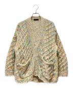 DRAWERドゥロワー）の古着「DRAWER（ドゥロワー）モヘヤミックスニットカーディガン」｜マルチカラー