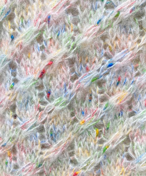 DRAWER（ドゥロワー）DRAWER (ドゥロワー) DRAWER（ドゥロワー）モヘヤミックスニットカーディガン マルチカラー サイズ:表記なしの古着・服飾アイテム