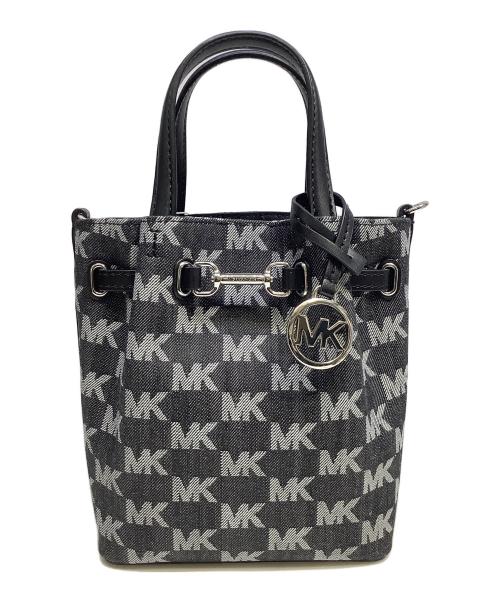 MICHAEL KORS（マイケル・コース）MICHAEL KORS (マイケル・コース) 2WAYバッグ ブラック×グレー 未使用品の古着・服飾アイテム
