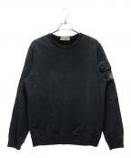 STONE ISLANDストーンアイランド）の古着「STONE ISLAND（ストーンアイランド）ロゴパッチ スウェットシャツ」｜ブラック