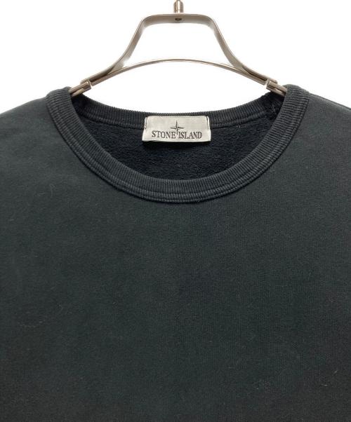 STONE ISLAND（ストーンアイランド）STONE ISLAND (ストーンアイランド) STONE ISLAND（ストーンアイランド）ロゴパッチ スウェットシャツ ブラック サイズ:Mの古着・服飾アイテム