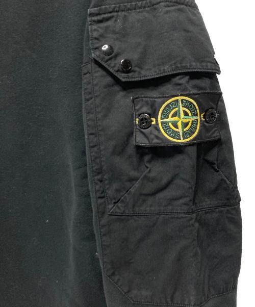 STONE ISLAND（ストーンアイランド）STONE ISLAND (ストーンアイランド) STONE ISLAND（ストーンアイランド）ロゴパッチ スウェットシャツ ブラック サイズ:Mの古着・服飾アイテム
