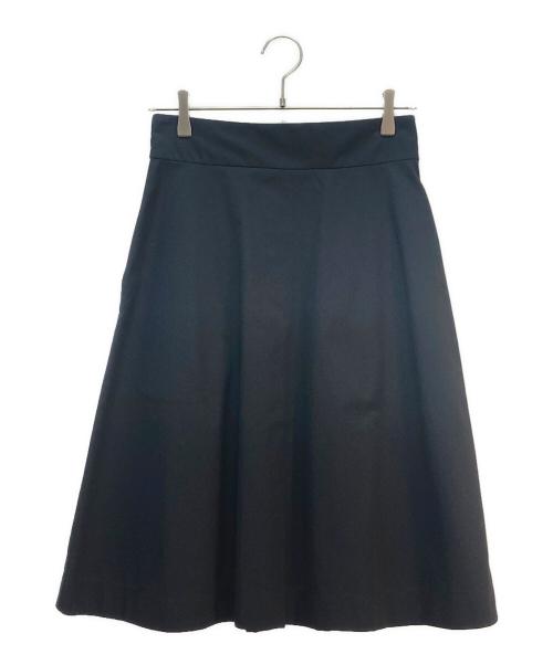MARGARET HOWELL（マーガレットハウエル）MARGARET HOWELL (マーガレットハウエル) FINE WOOL COTTON TWILL スカート ブラック サイズ:1の古着・服飾アイテム
