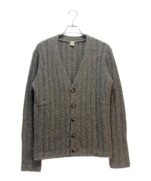 Ron Herman（ロンハーマン）Ron Herman (ロンハーマン) Ron Herman エルボーパッチ ニットカーディガン グレー サイズ:Mの古着・服飾アイテム