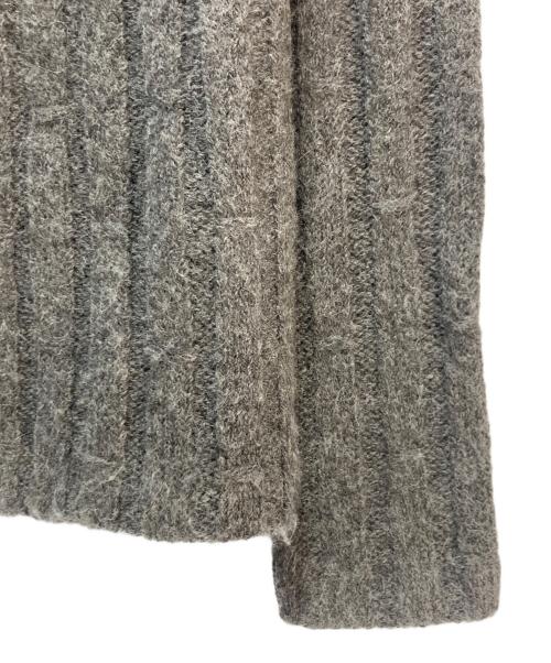 Ron Herman（ロンハーマン）Ron Herman (ロンハーマン) Ron Herman エルボーパッチ ニットカーディガン グレー サイズ:Mの古着・服飾アイテム