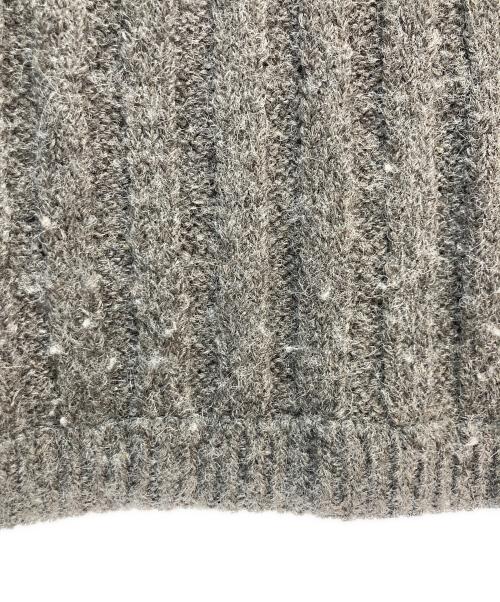 Ron Herman（ロンハーマン）Ron Herman (ロンハーマン) Ron Herman エルボーパッチ ニットカーディガン グレー サイズ:Mの古着・服飾アイテム