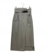 UNITED TOKYOユナイテッドトーキョー）の古着「UNITED TOKYO（ユナイテッドトーキョー）スリムエフェクトタイトスカート」｜グレー