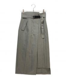 UNITED TOKYO（ユナイテッドトーキョー）の古着「UNITED TOKYO（ユナイテッドトーキョー）スリムエフェクトタイトスカート」｜グレー