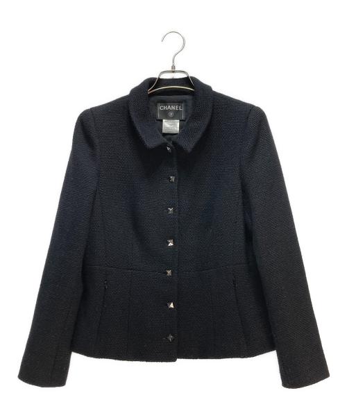 CHANEL（シャネル）CHANEL (シャネル) CHANEL ココボタン ジャケット ブラック サイズ:44の古着・服飾アイテム