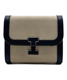 IACUCCI（イアクッチ）の古着「IACUCCI （イアクッチ）3つ折り財布」｜ベージュ×ブラック