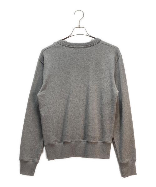 Acne studios（アクネ ストゥディオズ）Acne studios (アクネ ストゥディオズ) クルーネックフェイスロゴ スウェットシャツ グレー サイズ:XSの古着・服飾アイテム