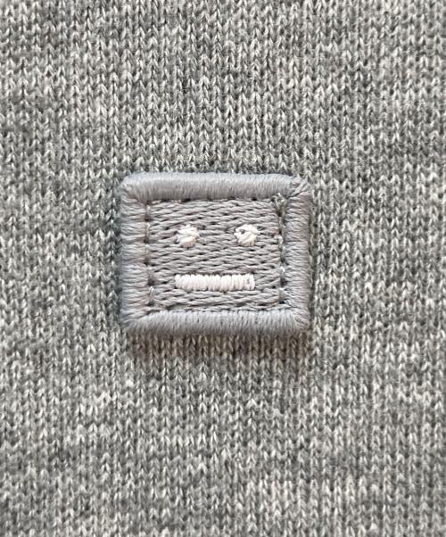 Acne studios（アクネ ストゥディオズ）Acne studios (アクネ ストゥディオズ) クルーネックフェイスロゴ スウェットシャツ グレー サイズ:XSの古着・服飾アイテム