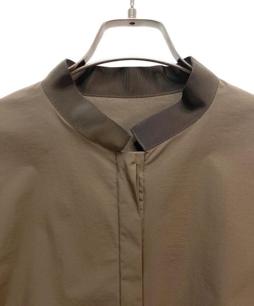 LE PHIL（ル フィル）LE PHIL (ル フィル) ラッフルスリーブブロードブラウス ブラウン サイズ:Fの古着・服飾アイテム