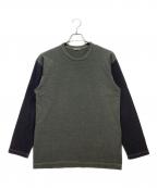 COMME des GARCONS HOMMEコムデギャルソン オム）の古着「COMME des GARCONS HOMME 長袖カットソー」｜グレー×ブラック