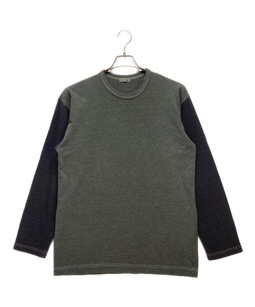 COMME des GARCONS HOMME（コムデギャルソン オム）COMME des GARCONS HOMME (コムデギャルソン オム) COMME des GARCONS HOMME 長袖カットソー グレー×ブラック サイズ:表記なしの古着・服飾アイテム