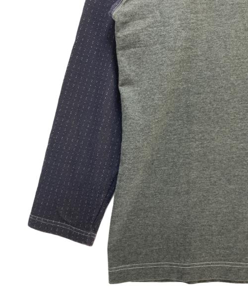 COMME des GARCONS HOMME（コムデギャルソン オム）COMME des GARCONS HOMME (コムデギャルソン オム) COMME des GARCONS HOMME 長袖カットソー グレー×ブラック サイズ:表記なしの古着・服飾アイテム