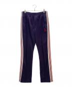 Needlesニードルズ）の古着「Needles NARROW TRACK PANT」｜パープル×ホワイト×レッド