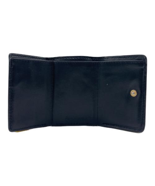 MARC JACOBS（マークジェイコブス）MARC JACOBS (マークジェイコブス) THE TEXTURED BOX 3つ折り財布 ブラックの古着・服飾アイテム