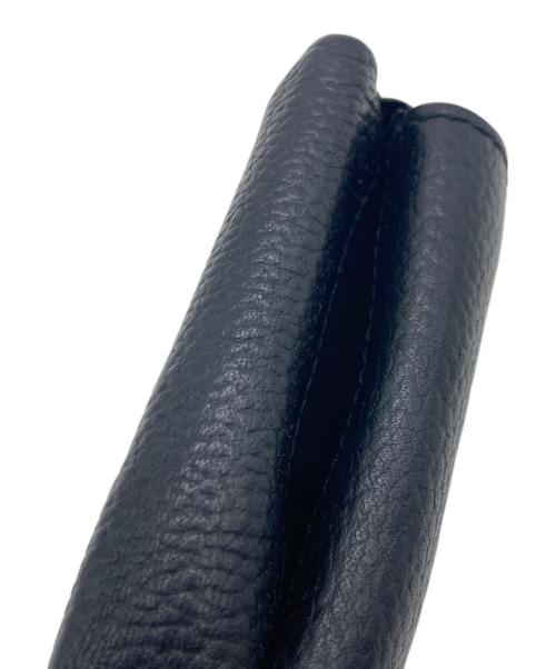 MARC JACOBS（マークジェイコブス）MARC JACOBS (マークジェイコブス) THE TEXTURED BOX 3つ折り財布 ブラックの古着・服飾アイテム
