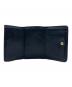 中古・古着 MARC JACOBS (マークジェイコブス) THE TEXTURED BOX 3つ折り財布 ブラック：3000円
