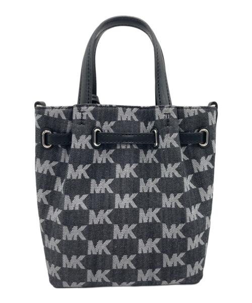 MICHAEL KORS（マイケル・コース）MICHAEL KORS (マイケル・コース) MICHAEL KORS 2WAYバッグ ブラック×グレーの古着・服飾アイテム