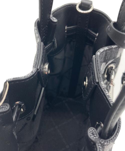 MICHAEL KORS（マイケル・コース）MICHAEL KORS (マイケル・コース) MICHAEL KORS 2WAYバッグ ブラック×グレーの古着・服飾アイテム