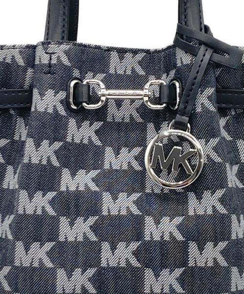 MICHAEL KORS（マイケル・コース）MICHAEL KORS (マイケル・コース) MICHAEL KORS 2WAYバッグ ブラック×グレーの古着・服飾アイテム