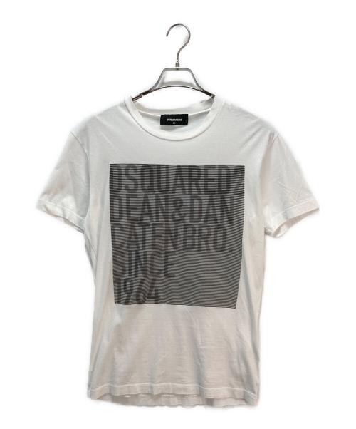 DSQUARED2（ディースクエアード）DSQUARED2 (ディースクエアード) 半袖Tシャツ ホワイト サイズ:XSの古着・服飾アイテム