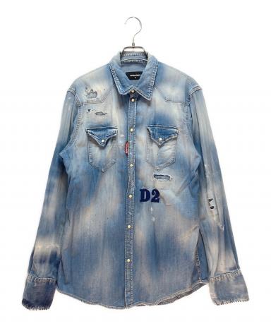 中古・古着通販】DSQUARED2 (ディースクエアード) デニムシャツ