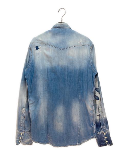 DSQUARED2（ディースクエアード）DSQUARED2 (ディースクエアード) デニムシャツ インディゴ サイズ:48の古着・服飾アイテム