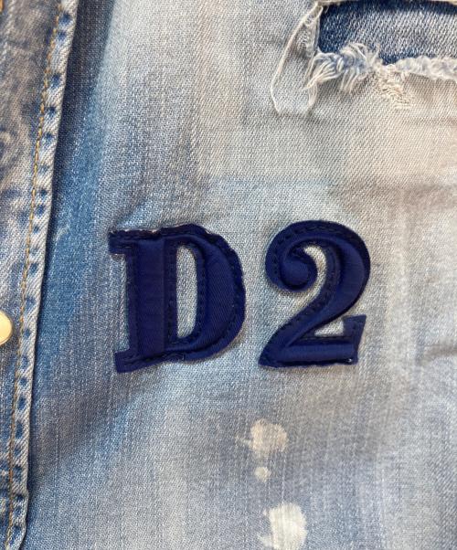 DSQUARED2（ディースクエアード）DSQUARED2 (ディースクエアード) デニムシャツ インディゴ サイズ:48の古着・服飾アイテム