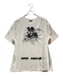 FREE ORDER WORLD（フリーワールドオーダー）の古着「FVVO Mocking Micky 18 Prohibitions T-Shirt」｜ホワイト