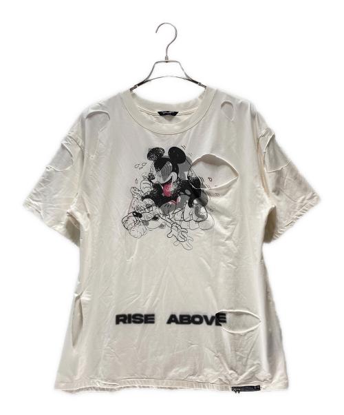 FREE ORDER WORLD（フリーワールドオーダー）FREE ORDER WORLD (フリーワールドオーダー) FVVO Mocking Micky 18 Prohibitions T-Shirt ホワイト サイズ:Lの古着・服飾アイテム
