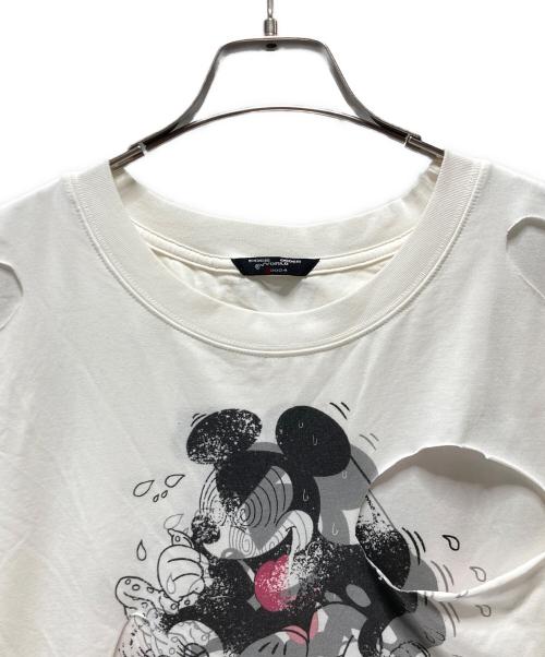 FREE ORDER WORLD（フリーワールドオーダー）FREE ORDER WORLD (フリーワールドオーダー) FVVO Mocking Micky 18 Prohibitions T-Shirt ホワイト サイズ:Lの古着・服飾アイテム