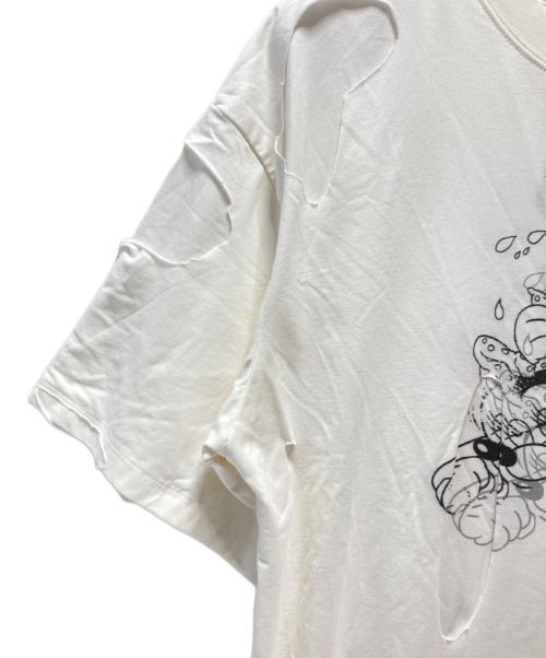 FREE ORDER WORLD（フリーワールドオーダー）FREE ORDER WORLD (フリーワールドオーダー) FVVO Mocking Micky 18 Prohibitions T-Shirt ホワイト サイズ:Lの古着・服飾アイテム
