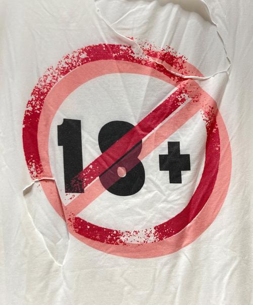 FREE ORDER WORLD（フリーワールドオーダー）FREE ORDER WORLD (フリーワールドオーダー) FVVO Mocking Micky 18 Prohibitions T-Shirt ホワイト サイズ:Lの古着・服飾アイテム