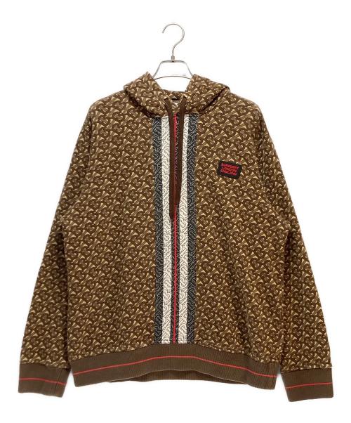 BURBERRY LONDON（バーバリーロンドン）BURBERRY LONDON (バーバリーロンドン) BURBERRY LONDON プルオーバーパーカー ブラウン×ネイビー サイズ:Lの古着・服飾アイテム