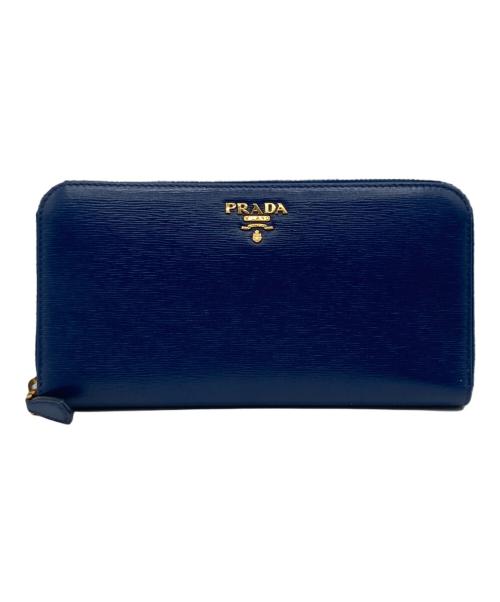 PRADA（プラダ）PRADA (プラダ) PRADA サフィアーノ 長財布 ネイビーの古着・服飾アイテム