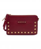 BURBERRY BLUE LABELバーバリー ブルー レーベル）の古着「BURBERRY BLUE LABEL ショルダーポーチ」｜レッド